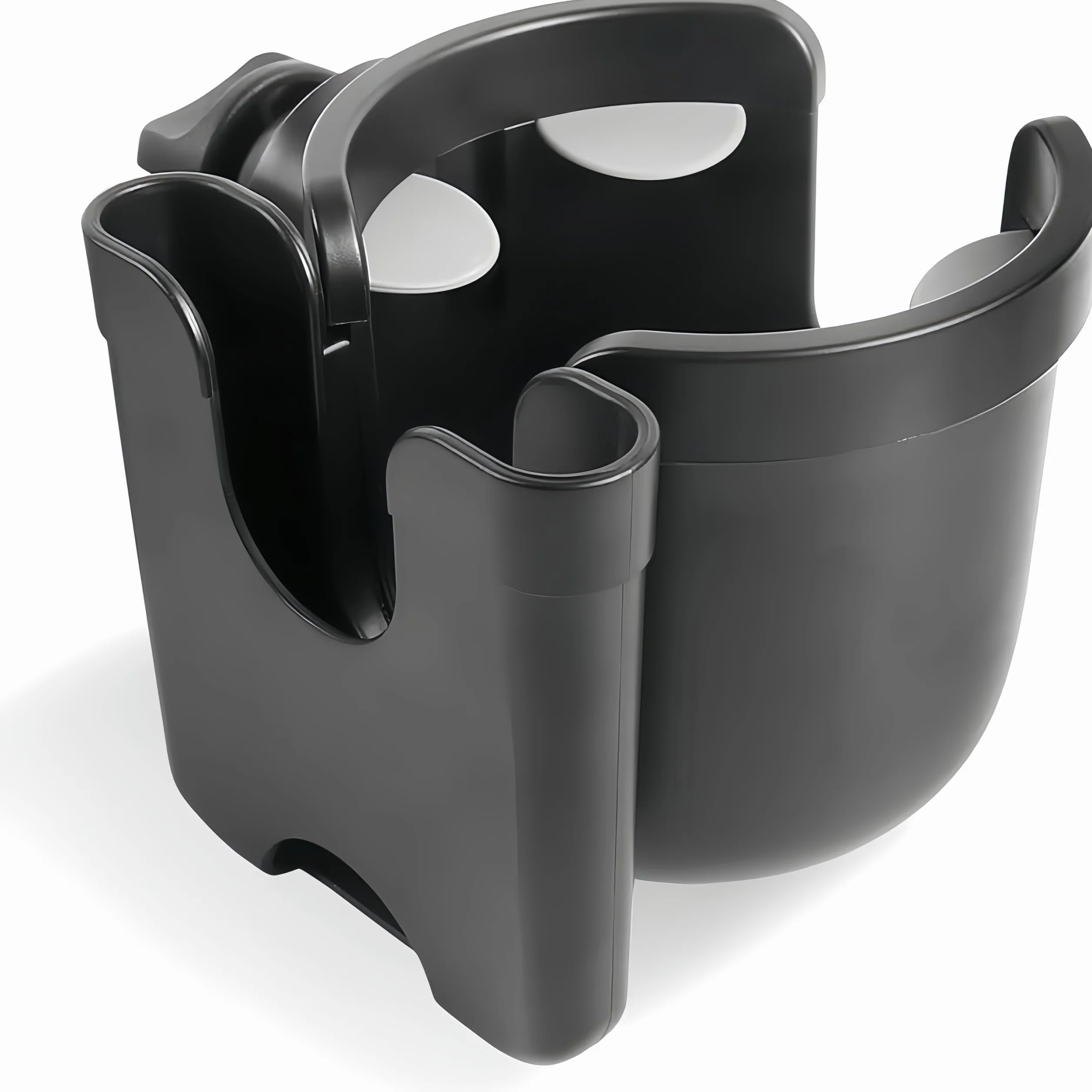 Portavasos universal para cochecito con funda para teléfono, accesorios 2 en 1 para cochecito con rotación de 360°, soporte ajustable para bebidas para cochecito, silla de ruedas, andador, Uppababy,