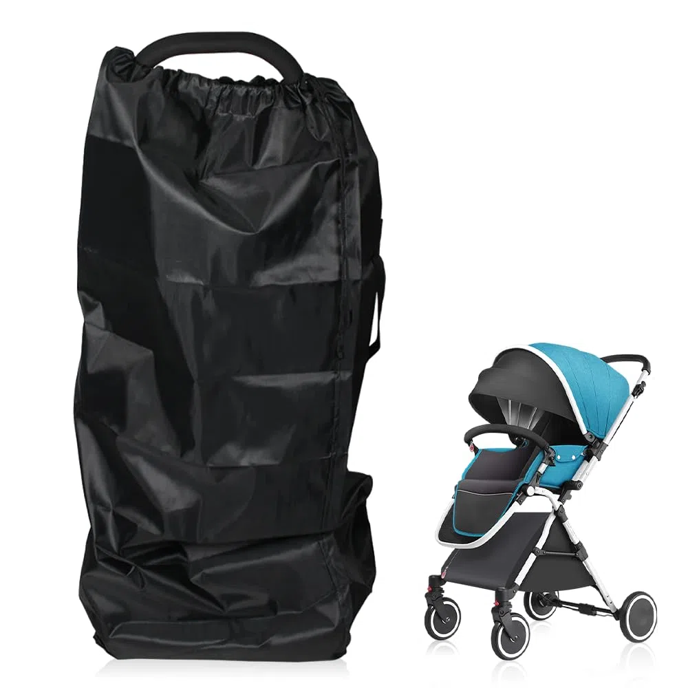 Bolsa de transporte para cochecito, bolsa de transporte para asiento infantil para avión, viajes, impermeable, bolsa de almacenamiento para viajes en tren en el aeropuerto, 114 x 39 x 33 cm