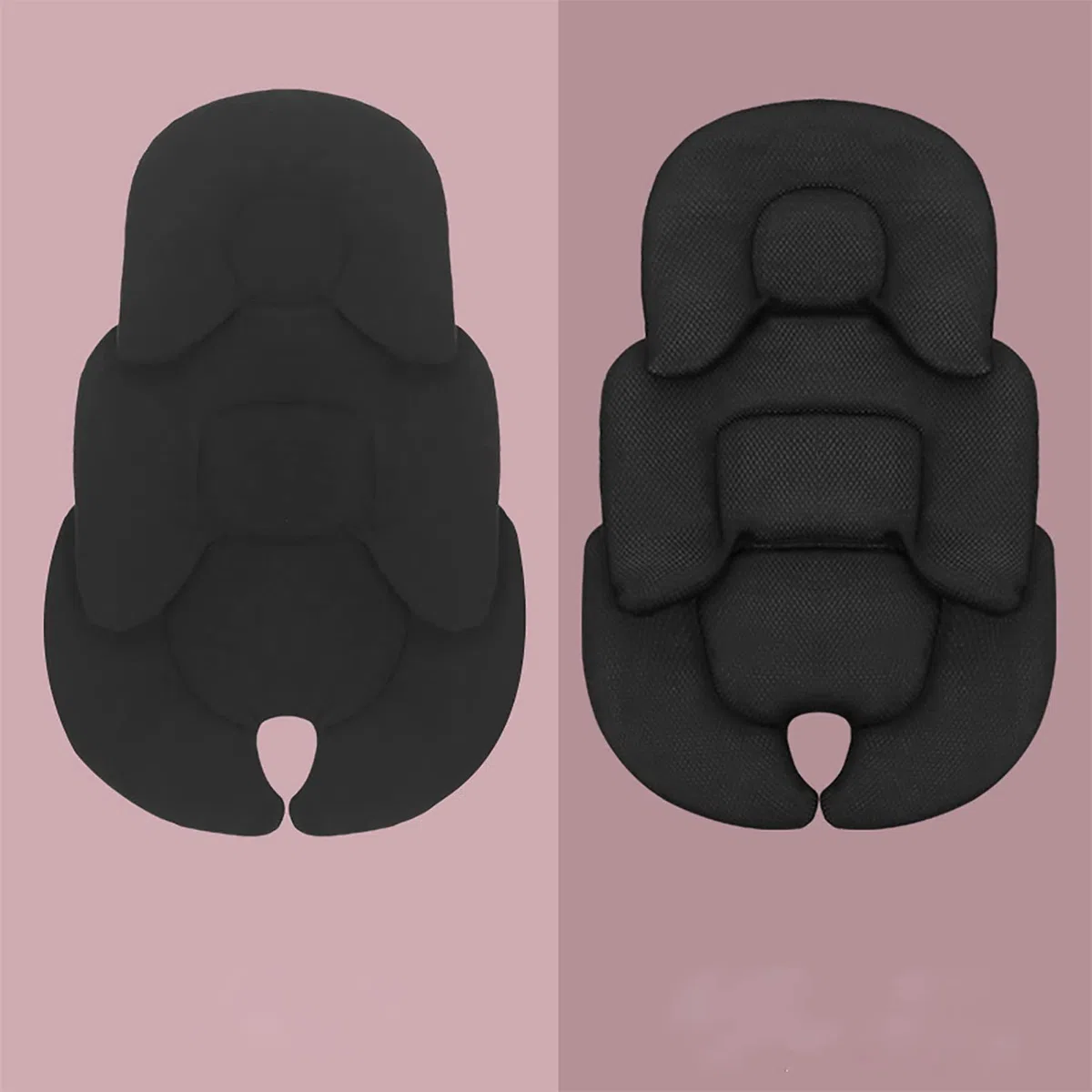Cojín para asiento de coche para bebé, para asiento de coche, para asiento de coche, silla alta, color negro