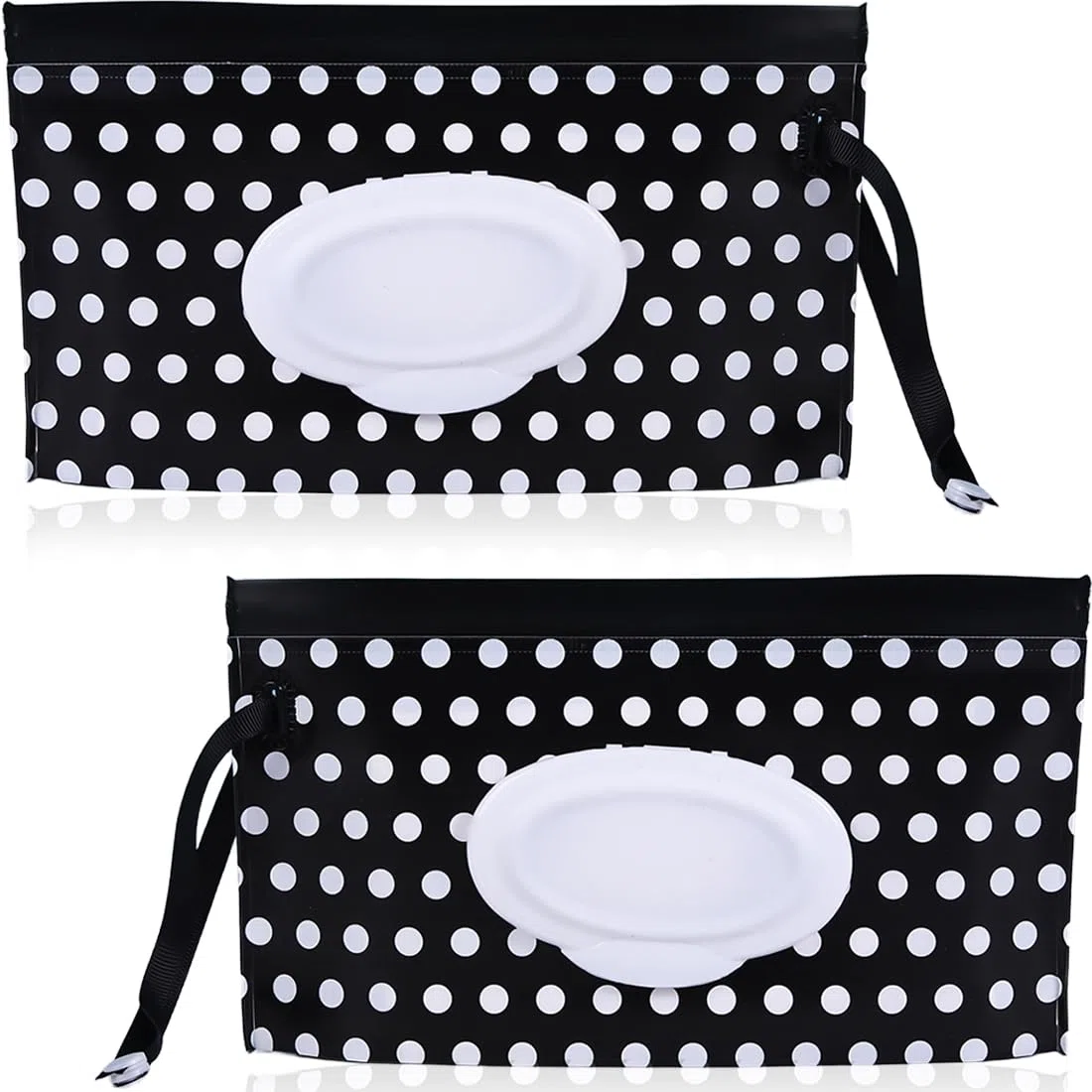 2 Piezas Bolsa de Toallitas Húmedas Reutilizable Dispensador de Toallitas Húmedas Estuche Portátil para Bolsas de Transporte de Toallitas para Bolso,Dispensador Toallitas Bebe