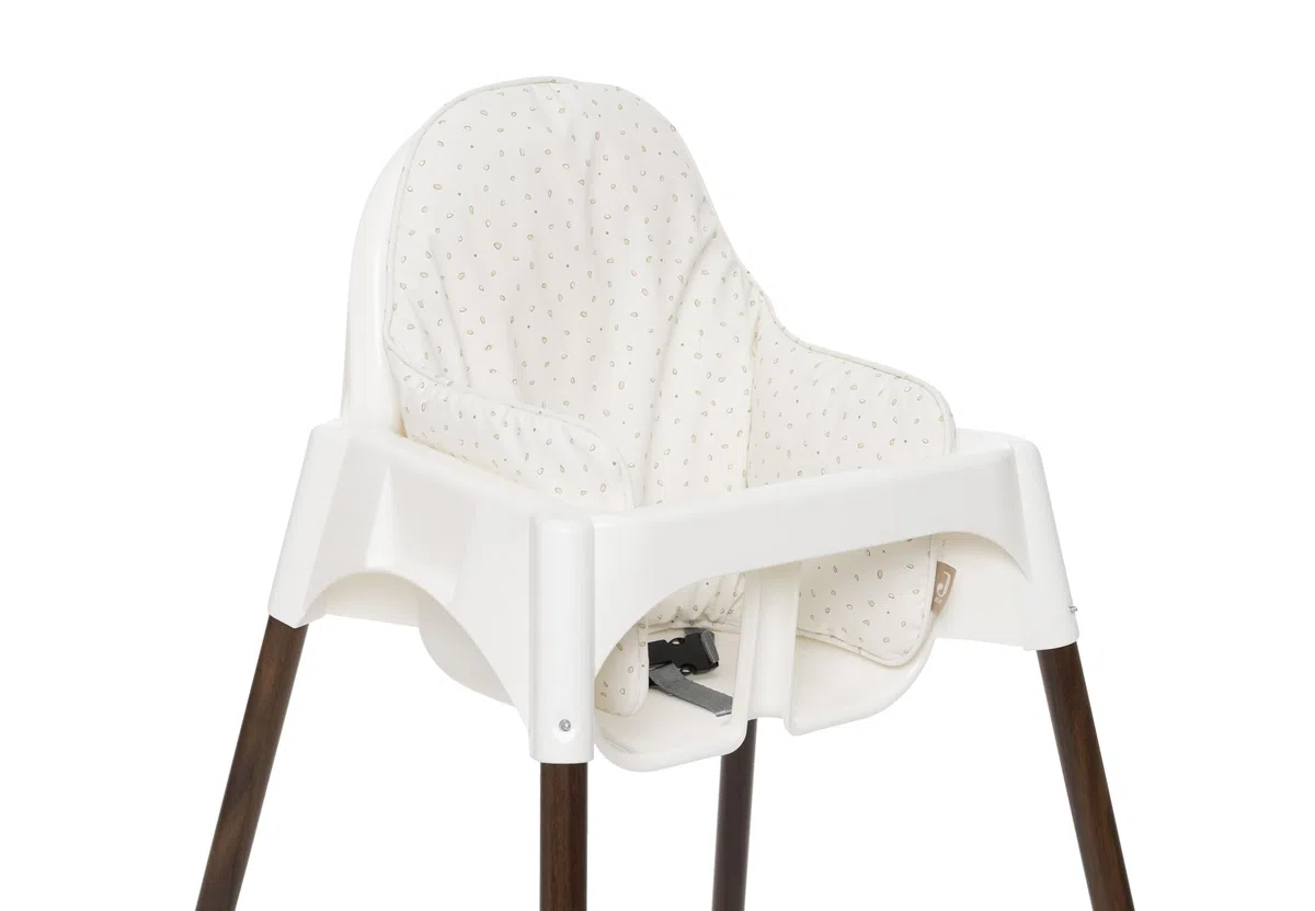 Jollein Cojín para Trona - Leafy Dreams - para Trona Antilop - con Soporte Lumbar y Lateral - Fácil de Limpiar - Reductor de Asiento para Trona - Recubierto de TPE